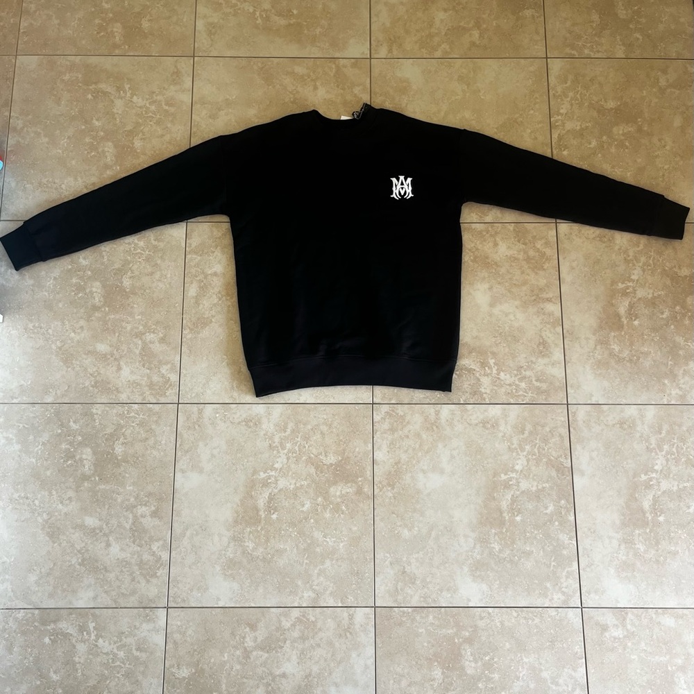 AMIRI Black Crewneck Sweater